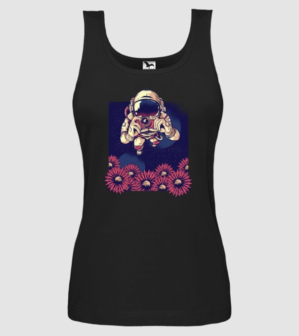 Astronaut Fotograf model negru pe tricou