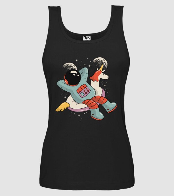 Odihnă Astronaut model negru pe tricou