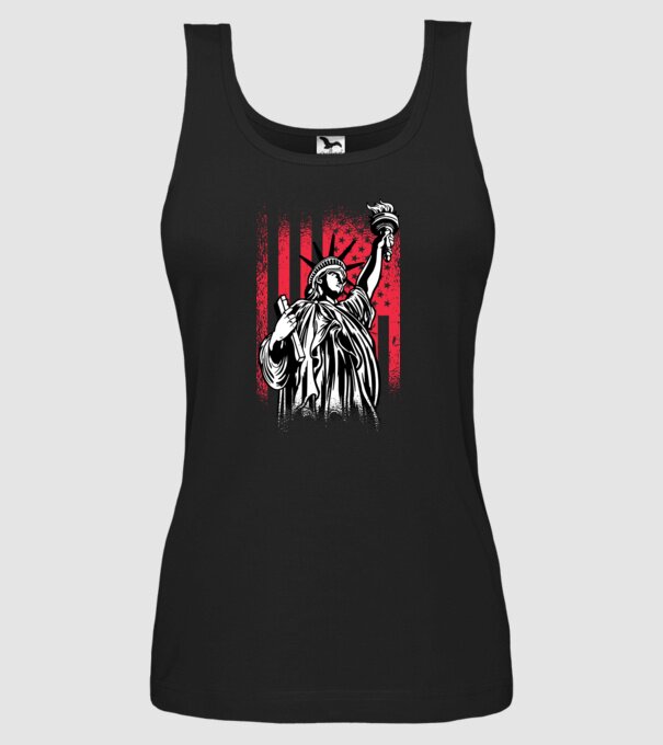 SUA Statuia Libertății model negru pe tricou