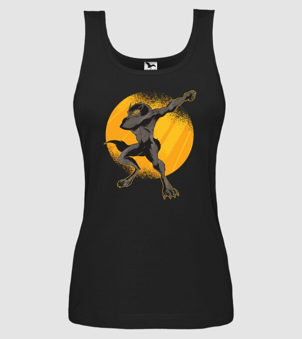 Vârcolac DAB model negru pe tricou