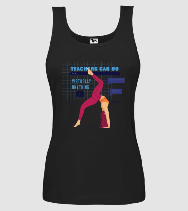 Fitness virtual model negru pe tricou