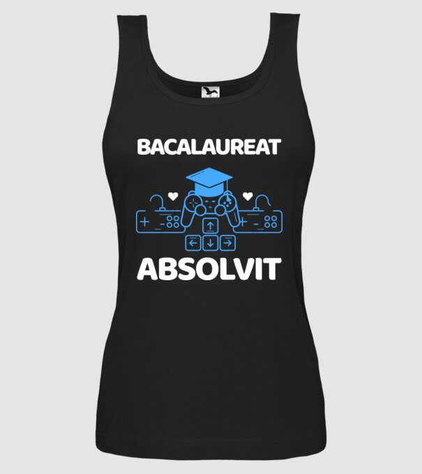 Bacalaureat absolvit model negru pe tricou
