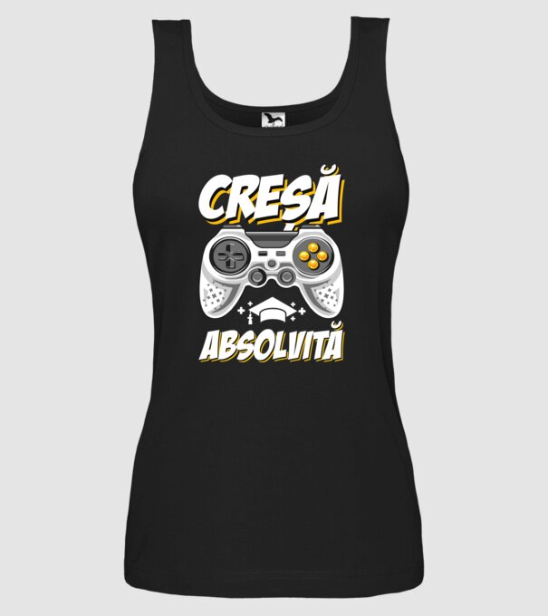 Gameri şcoală Creșă model negru pe tricou