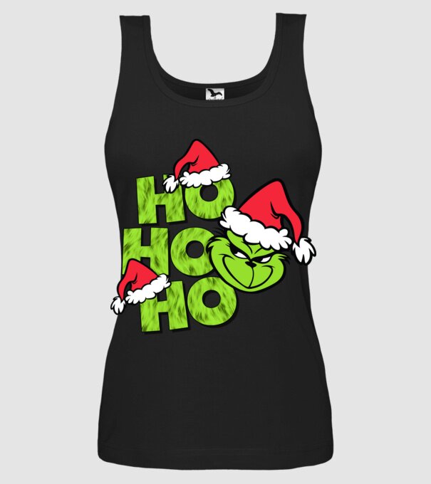 Ho Ho Ho - Grinch model negru pe tricou