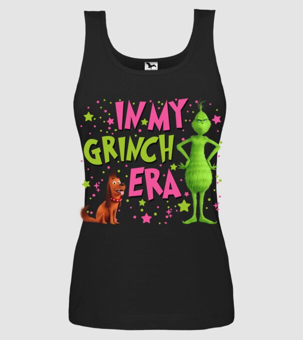 In my Grinch era model negru pe tricou
