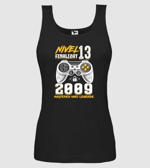 Nivel 13 finalizat. 2009 nașterea unei legende model negru pe tricou