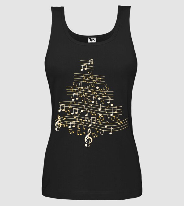 note de Crăciun model negru pe tricou