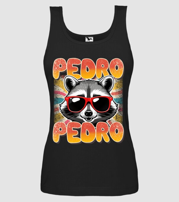 Pedro Pedro groovy retro model negru pe tricou