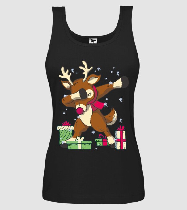 Rudolph DAB model negru pe tricou