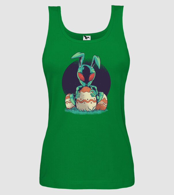 Paște Alien model verde pe tricou