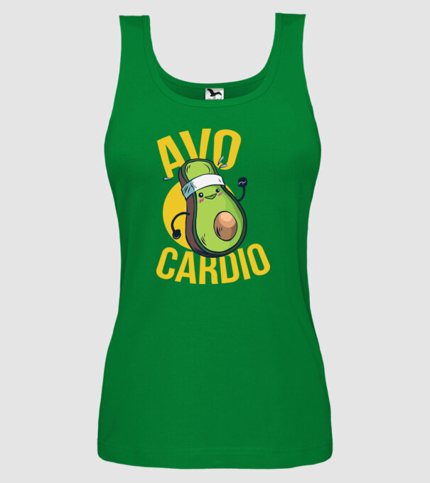Avo Cardio Antrenament Avocado model verde pe tricou