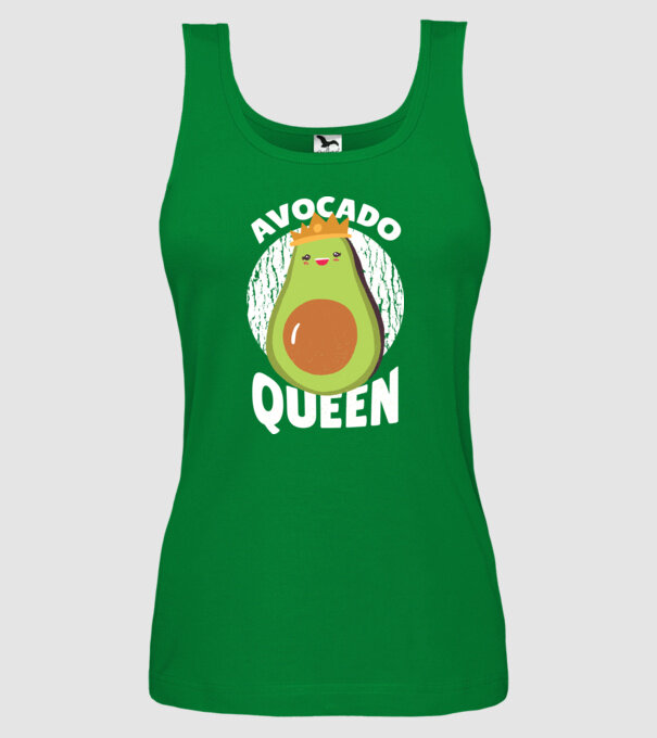 Avocado Queen Regina Avocado model verde pe tricou