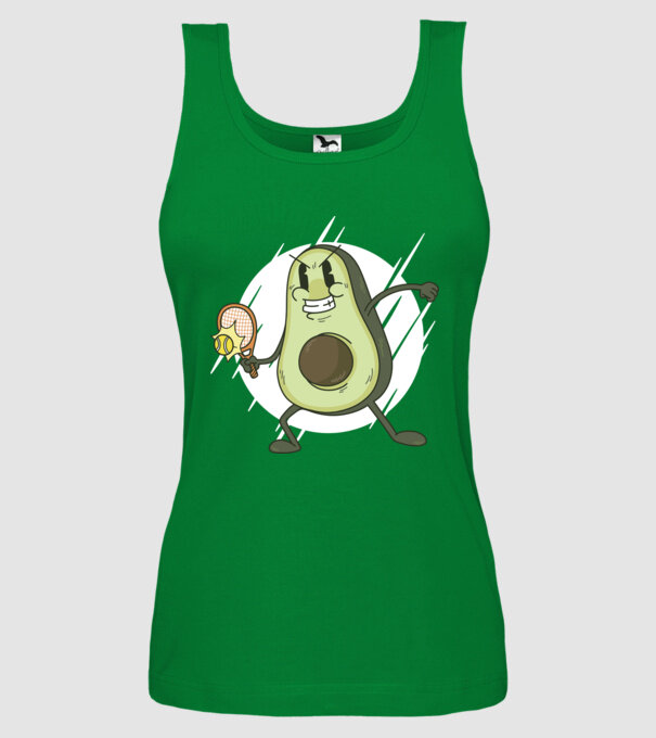 Tenis Avocado model verde pe tricou