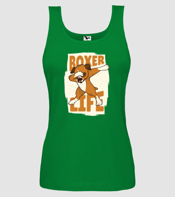 Boxer Life DAB model verde pe tricou