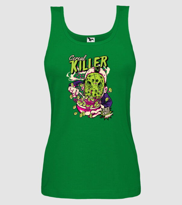 Cereal Killer model verde pe tricou