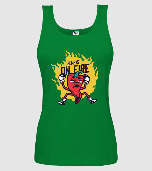 Ardei Chili model verde pe tricou