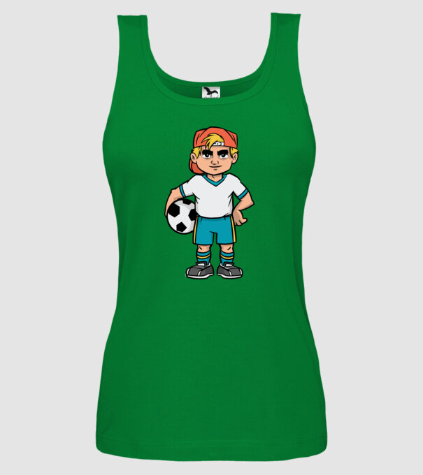 Băiat Fotbalist model verde pe tricou
