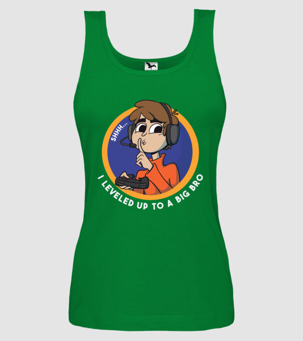 Gamer Frate mai mare model verde pe tricou