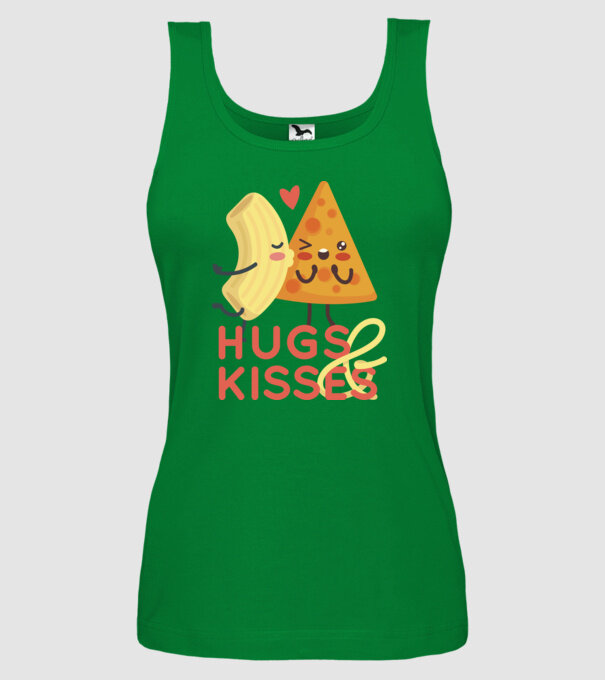 'Hawaii pizza dragoste tricou drăguț Valentine''s Day' model verde pe tricou