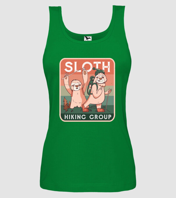 Grupul de amatori de drumeție Leneș model verde pe tricou