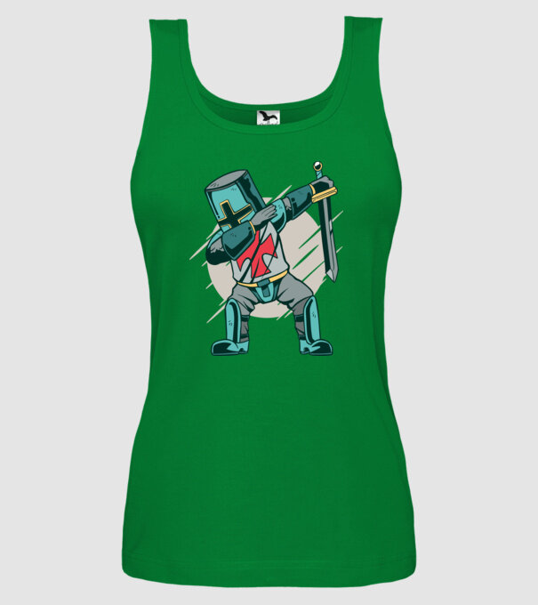 Cavaler DAB model verde pe tricou