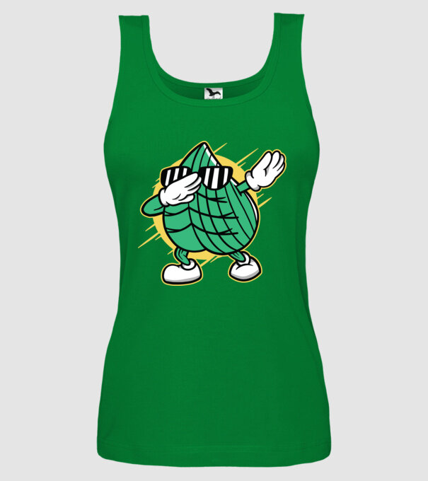 Frunză DAB cărți de joc maghiare model verde pe tricou