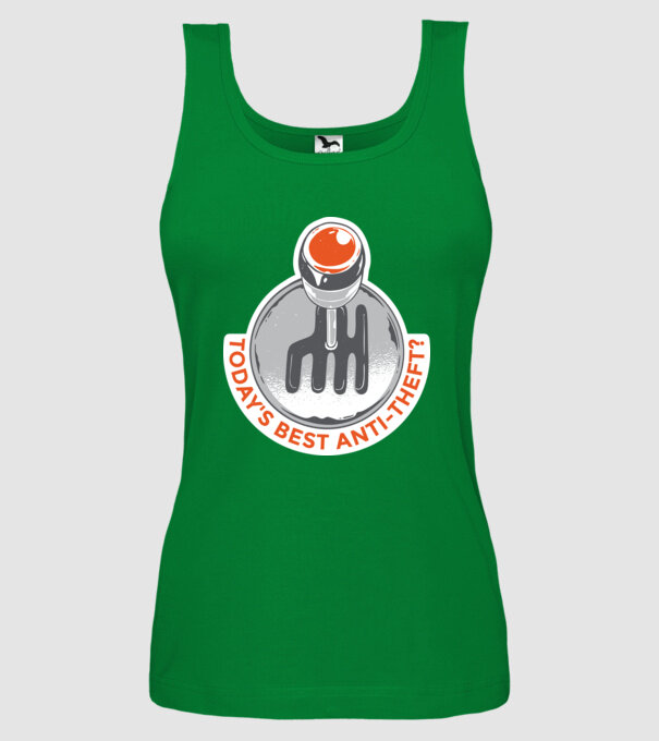 Cutia de viteze manuală este cel mai bun anti-furt tricou amuzant model verde pe tricou