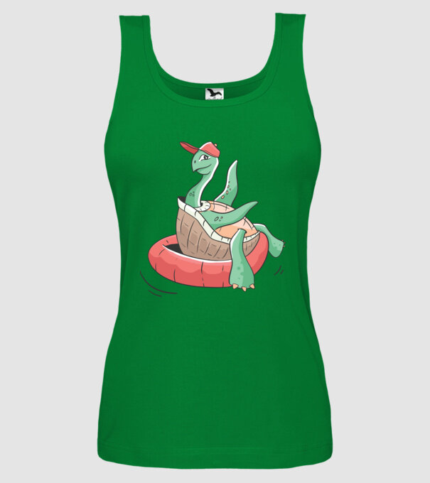 Broască țestoasă cool model verde pe tricou