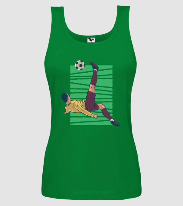 Fotbalist foarfecă model verde pe tricou
