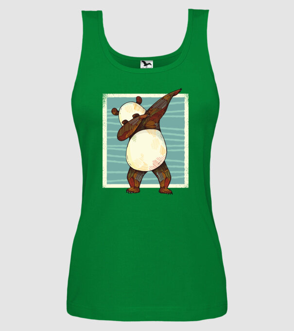 Panda DAB dans model verde pe tricou