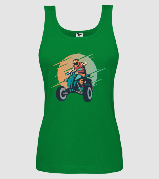 Concurent ATV model verde pe tricou