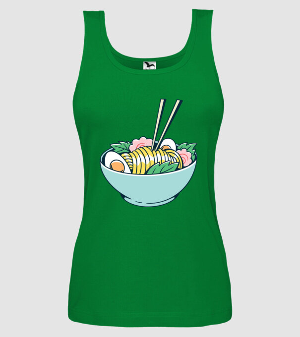 Paste Ramen model verde pe tricou
