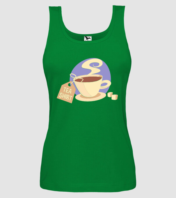 Teashirt model verde pe tricou