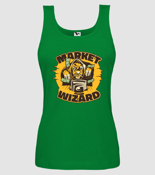 Guru al pieței bursiere model verde pe tricou