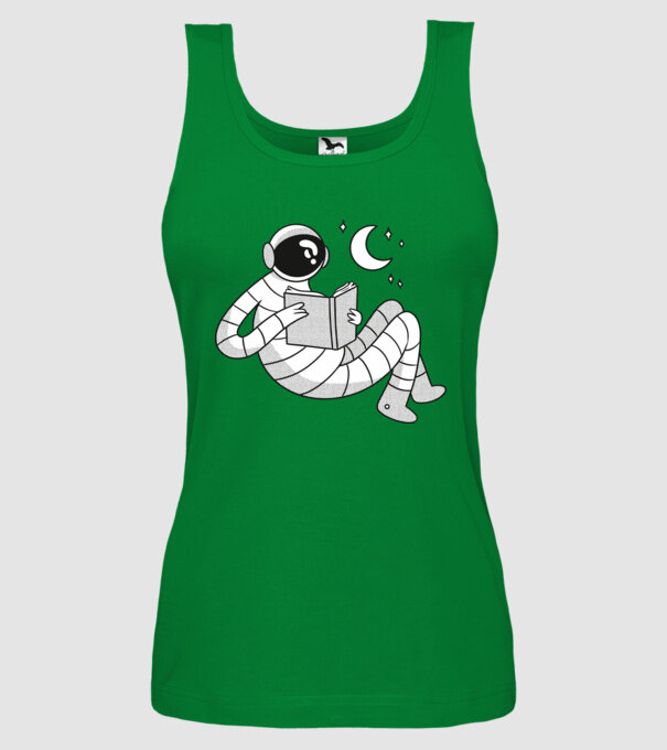 Lectură Astronaut model verde pe tricou