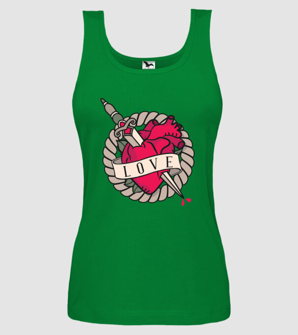 Fire and Ice model verde pe tricou