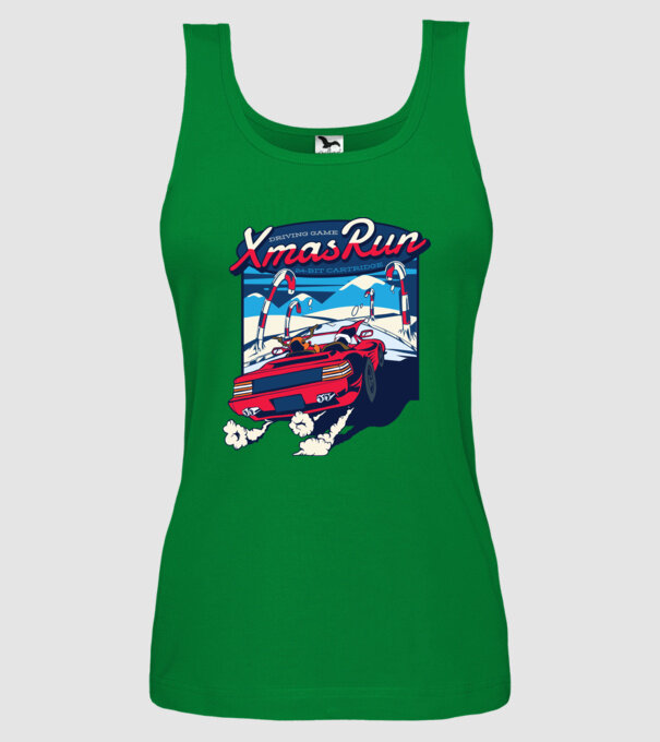Xmas Outrun Retro Jucărie Crăciun model verde pe tricou