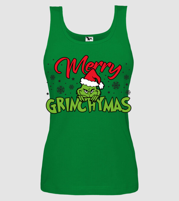 Merry Grinchymas - Grinch model verde pe tricou