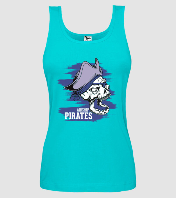 Airship Pirates 2 - Pirat model turcoaz pe tricou