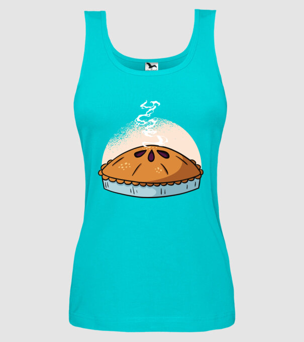 Plăcintă cu mere model turcoaz pe tricou