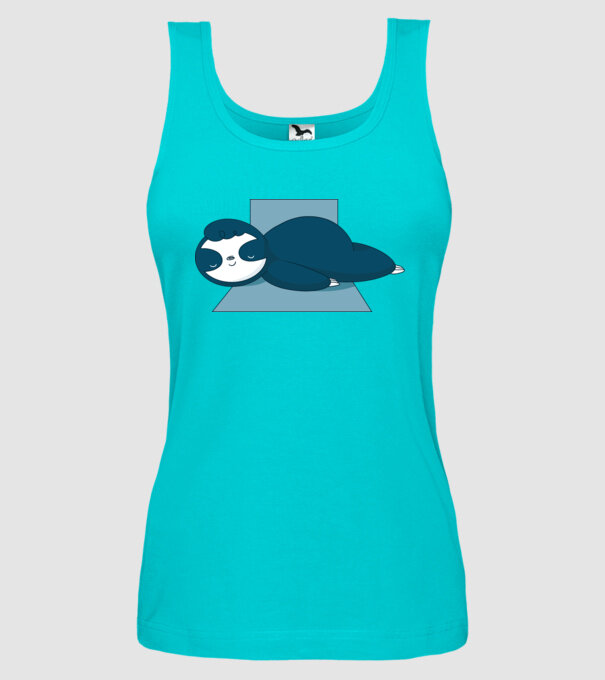 Leneș dormind model turcoaz pe tricou