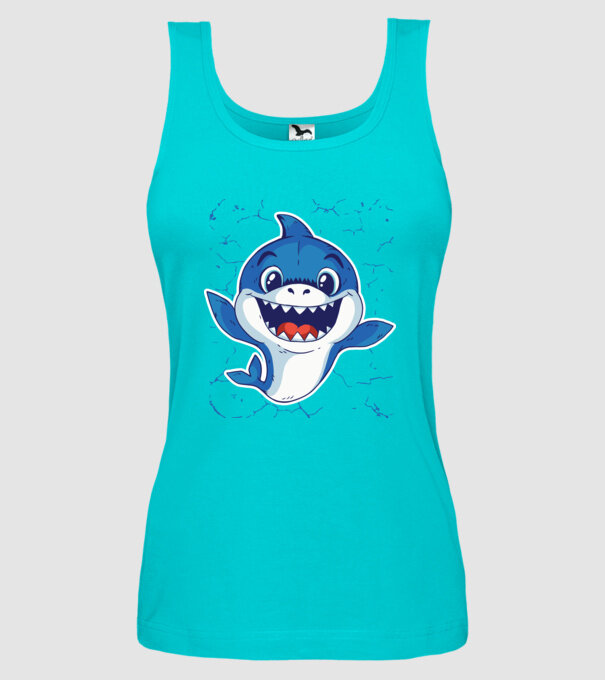 Baby Shark tricou drăguț cu rechin model turcoaz pe tricou