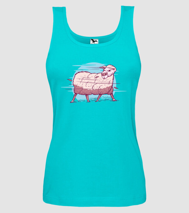 Miel în furtună model turcoaz pe tricou