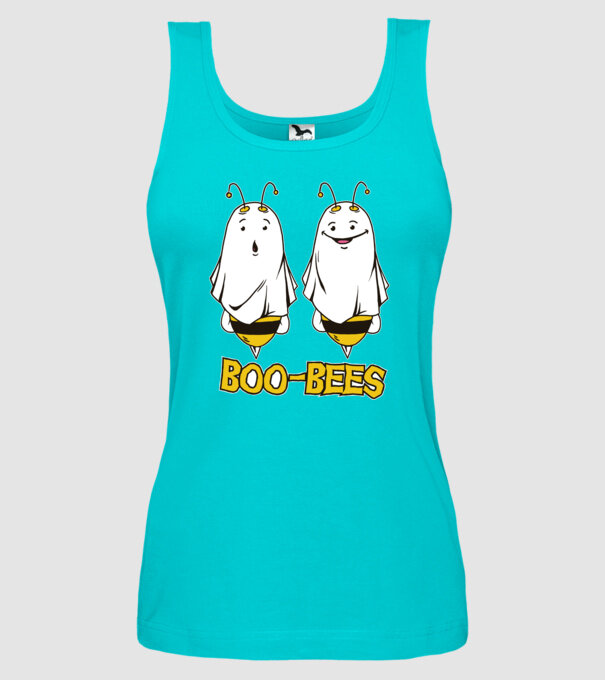 Boo Bees - Albine fantomă Halloween model turcoaz pe tricou