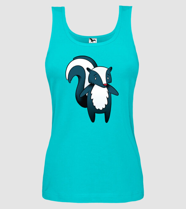 Bursuc puturos model turcoaz pe tricou