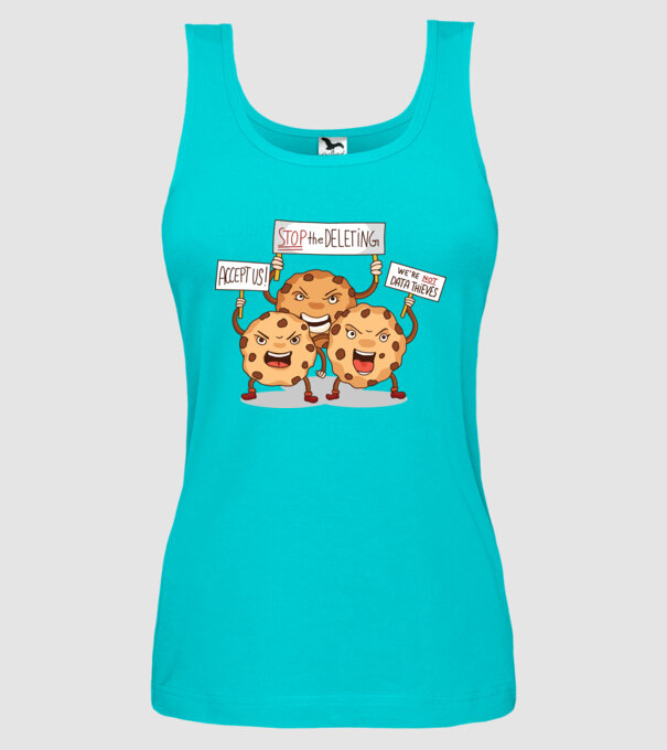 Protest Cookie model turcoaz pe tricou