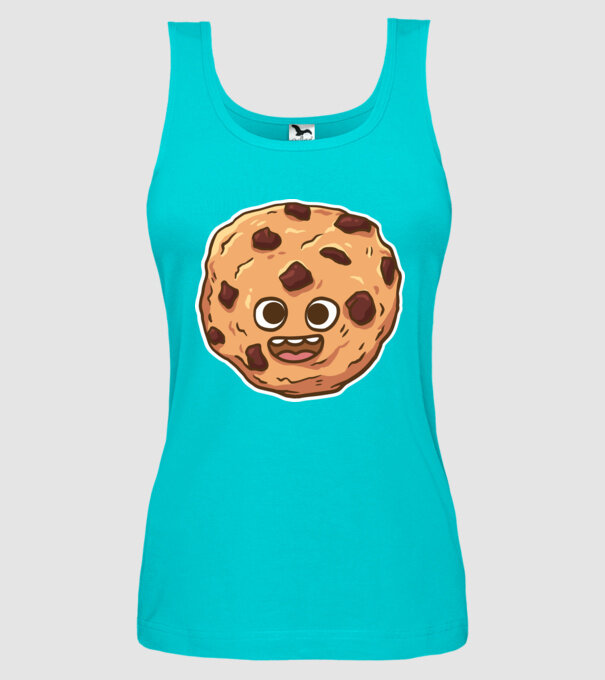 Cookie drăguț model turcoaz pe tricou