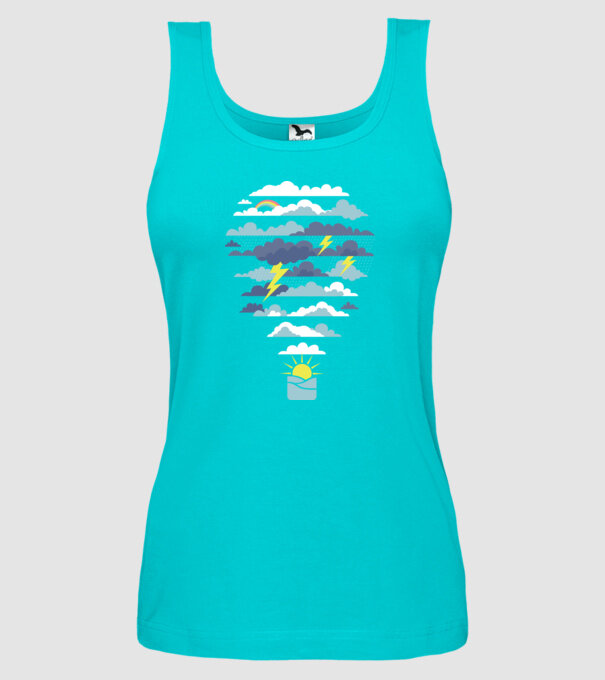 Nor Balon model turcoaz pe tricou