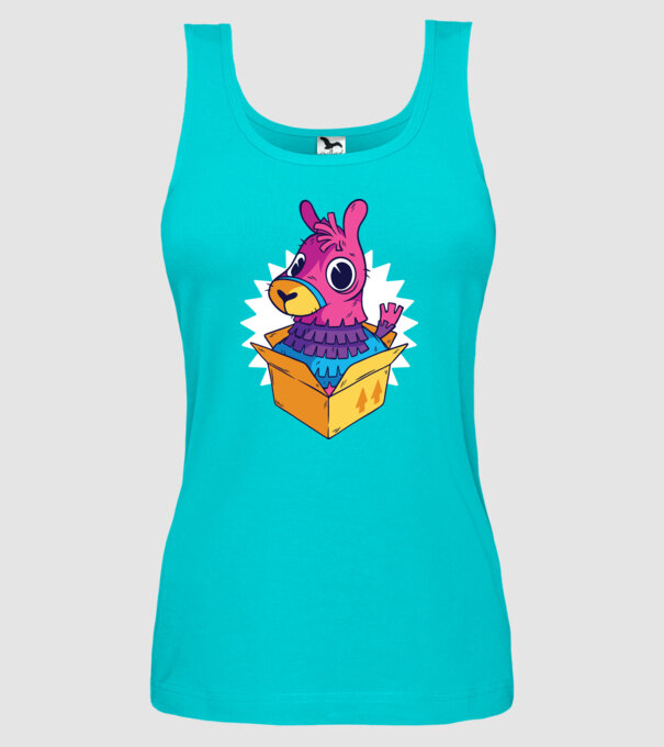 Fortnite Llama model turcoaz pe tricou