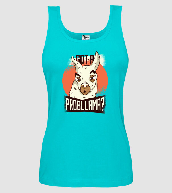 Got a Probllama? Lama model turcoaz pe tricou